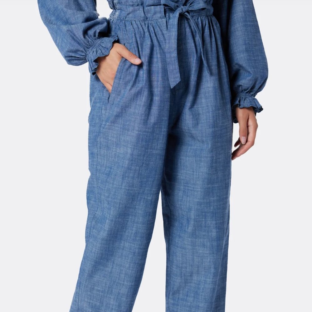 Joie Chambray Blue Jura Cotton Pants